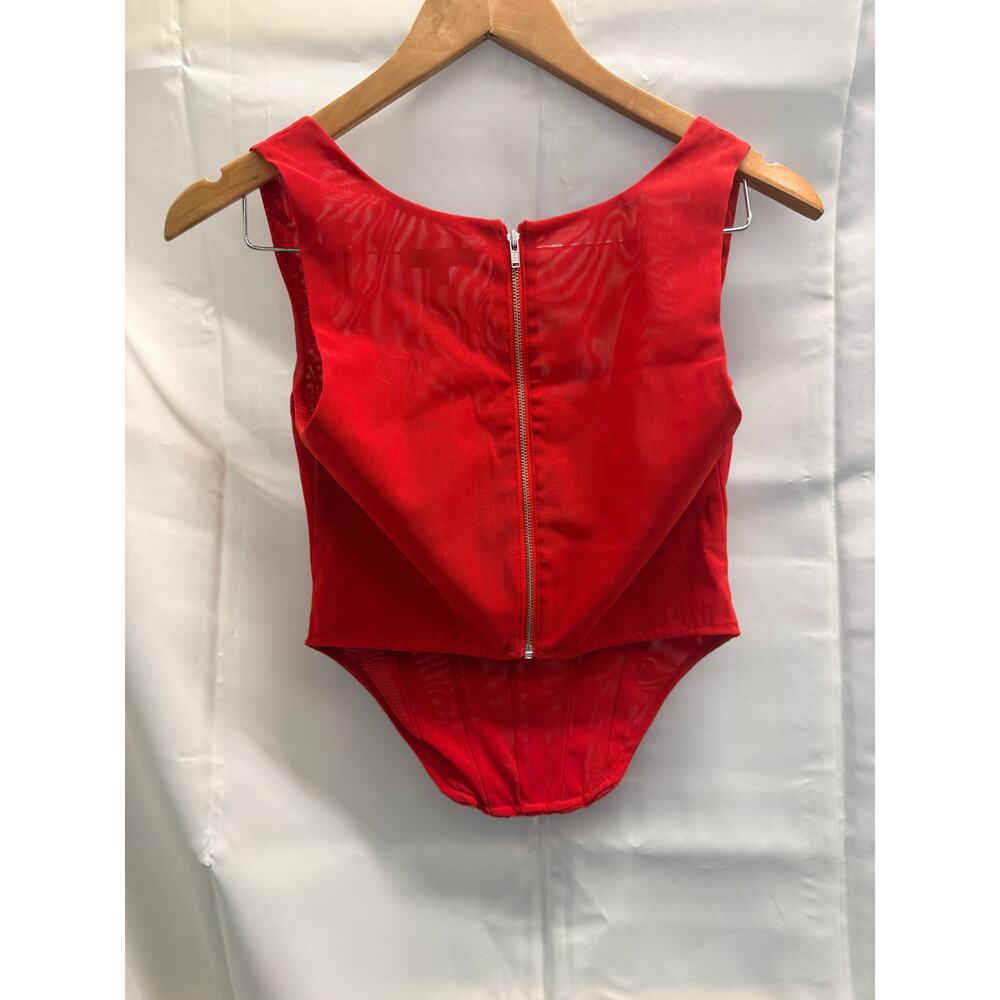Miaou Red Campbell Corset Celeb Hollywood LA Malibu New York XS - Picture 5 of 5